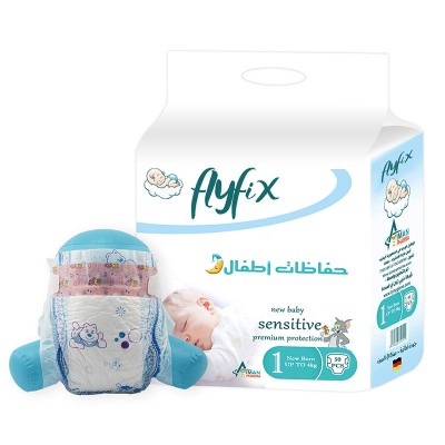 Flyfix disposable baby diaper manufacturer in china/adl adult diapers/wet diaper evergreen diapers  bombinon plastic baby diaper